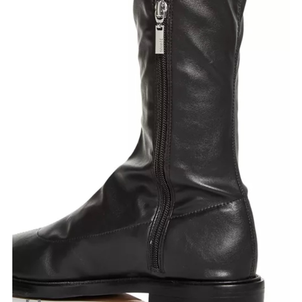 Black Over-the-Knee Women's Boots - Picture 4 of 7